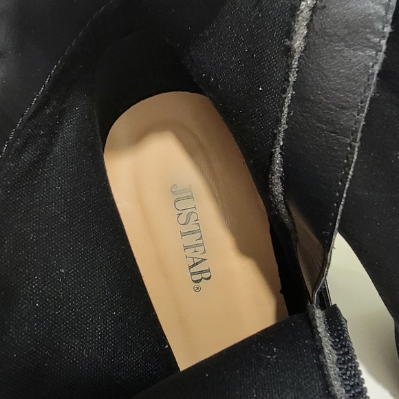 Just Fab Suede Booties size 7.5 - Picture 3 of 4